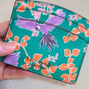 NEW Kate Spade Botanical print card wallet